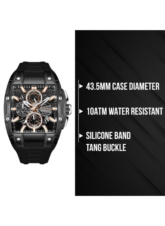 Quantum Men's Silicone Analog Watch HNG1161.061 - 43.5 mm - Image 5